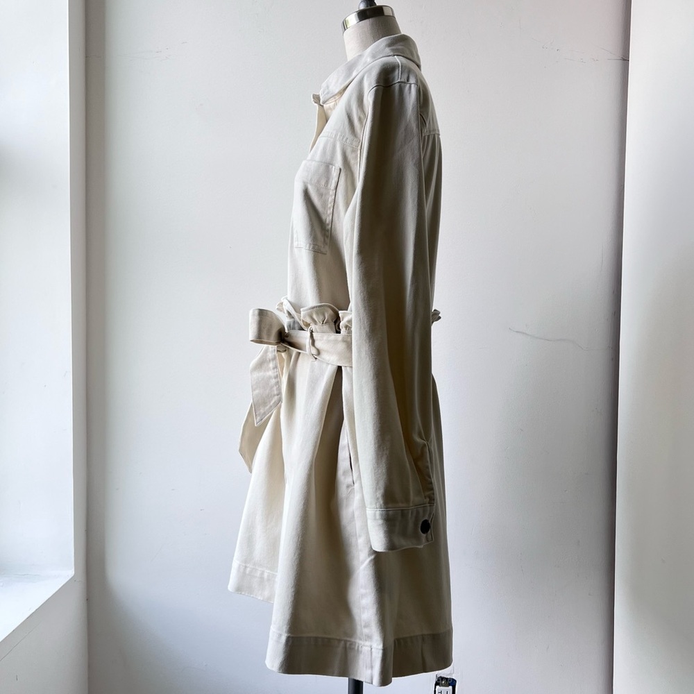 Off White Denim Zara dress belted - Picture 4 of 14